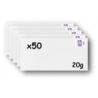 Pack 50 Enveloppes timbrées - Format postal DL - Lettre Internationale- 20g