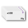Pack 100 Enveloppes timbrées - Format postal DL - Lettre Internationale- 20g