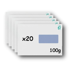 Pack 50 Enveloppes timbrées - Format postal C4 - Ecopli - 250g