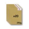 Pack 20 Enveloppes timbrées - Format postal C4 - Lettre Internationale- 250g