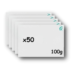 Pack 50 Enveloppes timbrées - Format postal C5 - Lettre verte - 100g