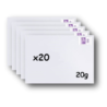 Pack 20 Enveloppes timbrées - Format postal C6 - Lettre Internationale- 20g