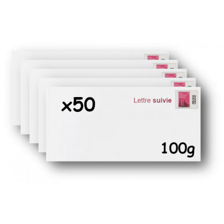 Pack 100 Enveloppes timbrées - Format postal C5 - Lettre prioritaire - 20g