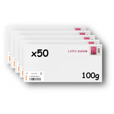 Pack 500 Enveloppes timbrées - Format postal C5 - Lettre prioritaire - 20g