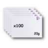 Pack 100 Enveloppes timbrées - Format postal C6 - Lettre Internationale- 20g