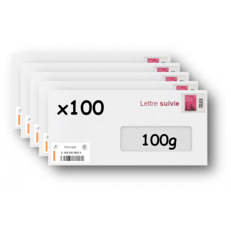 Pack 500 Enveloppes timbrées - Format postal C5 - Lettre prioritaire - 100g