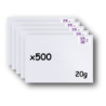 Pack 500 Enveloppes timbrées - Format postal C6 - Lettre Internationale- 20g