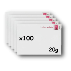 Pack 20 Enveloppes timbrées - Format postal C5 - Ecopli - 20g