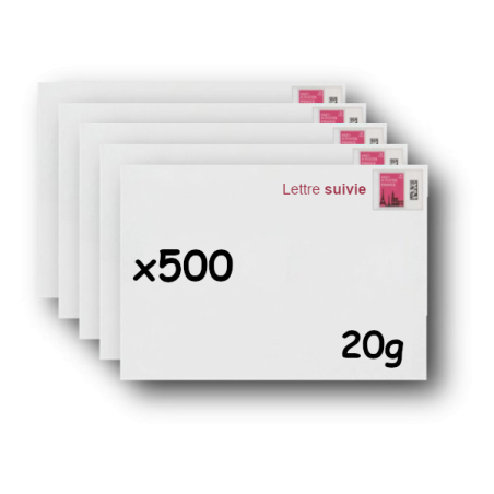 Pack 100 Enveloppes timbrées - Format postal C5 - Ecopli - 20g