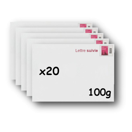 Pack 50 Enveloppes timbrées - Format postal C5 - Ecopli - 100g