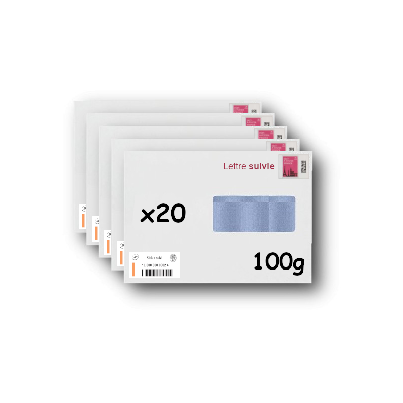 Pack 500 Enveloppes timbrées - Format postal C5 - Ecopli - 100g