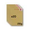 Pack 20 Enveloppes timbrées - Format postal C4 - Lettre suivie - 250g