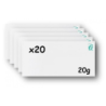 Pack 20 Enveloppes timbrées - Format postal DL - Lettre verte - 20g