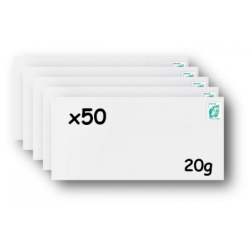 Pack 50 Enveloppes timbrées - Format postal DL - Lettre verte - 20g