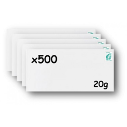 Pack 500 Enveloppes timbrées - Format postal DL - Lettre verte - 20g