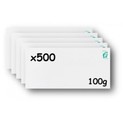 Pack 500 Enveloppes timbrées - Format postal DL - Lettre verte - 100g
