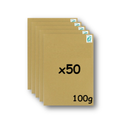 Pack 50 Enveloppes timbrées - Format postal C4 - Lettre verte - 100g