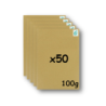 Pack 50 Enveloppes timbrées - Format postal C4 - Lettre verte - 100g