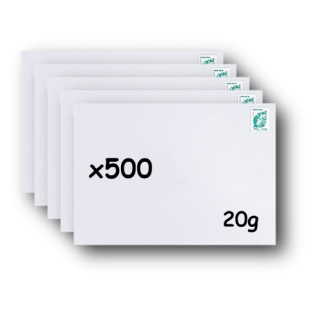Pack 100 Enveloppes timbrées - Format postal DL - Lettre prioritaire - 20g