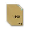 Pack 100 Enveloppes timbrées - Format postal C4 - Lettre verte - 250g