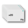 Pack 20 Enveloppes timbrées - Format postal C5 - Lettre verte - 20g