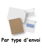 Les types d'envoi des enveloppes timbrées